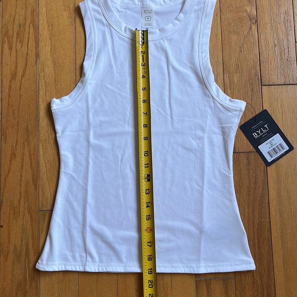 BYLT Basics White Women's Tank Top - Picture 9 of 15